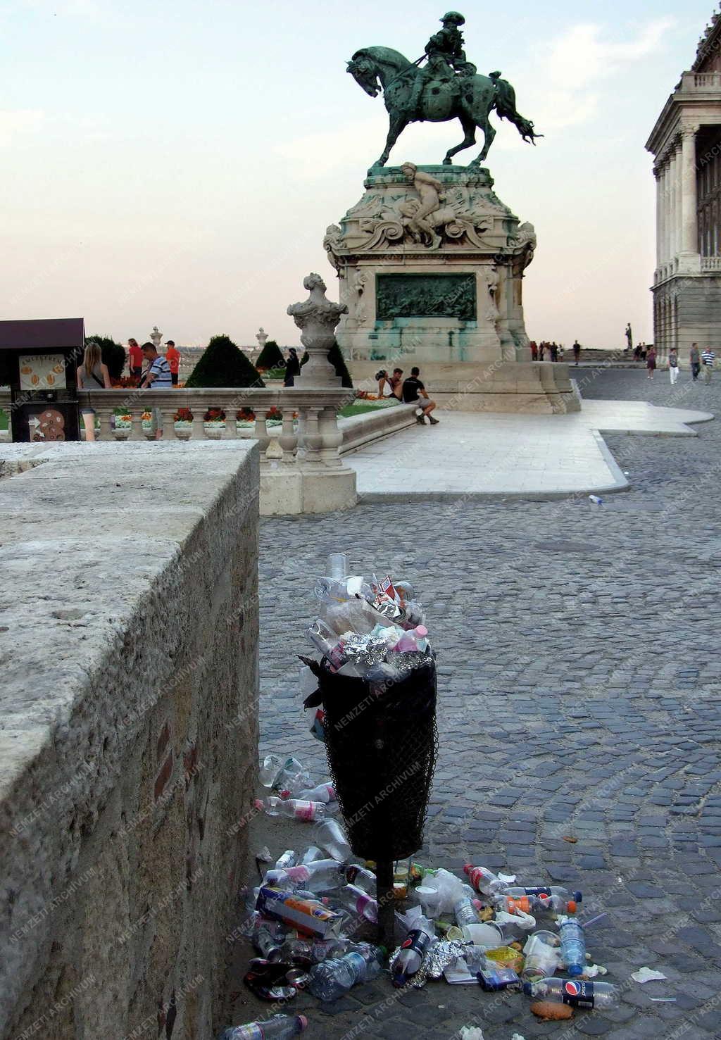 Városkép - Budapest - Hulladékgyűjtő a Várban