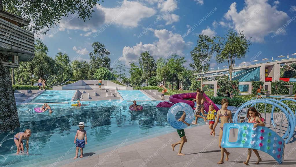 Építőipar - Debrecen - Új strand építése 
