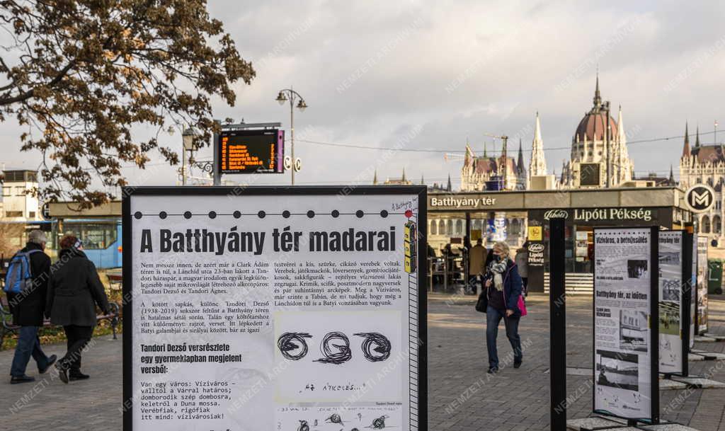 Városkép - Budapest - Batthyány tér történetét bemutató kiállítás