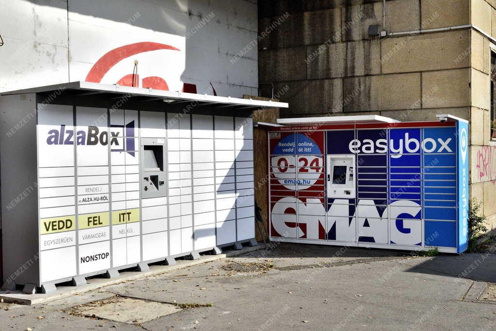 Kereskedelem - Budapest - Csomagautomaták Kőbányán