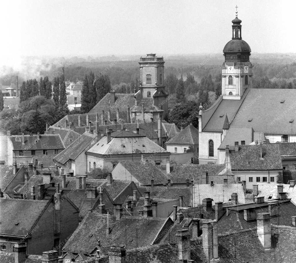 Táj, város - Városkép - Győri látkép