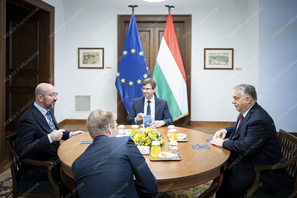 Orbán Viktor az Európai Tanács elnökével tárgyalt