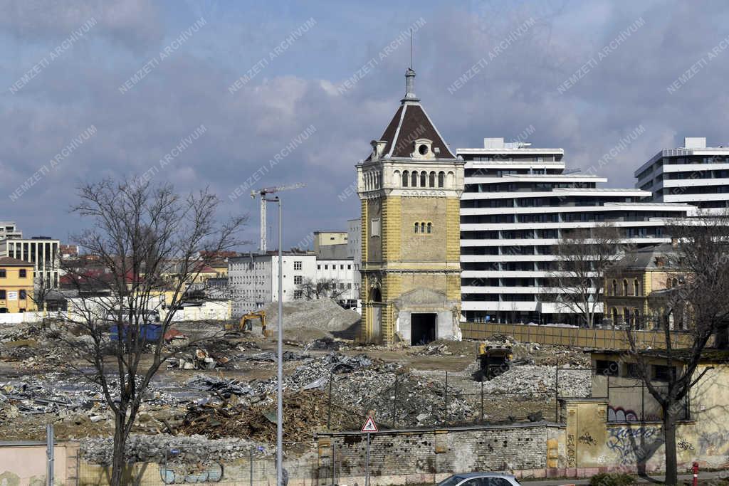 Városkép - Budapest - A régi Közvágóhíd területe