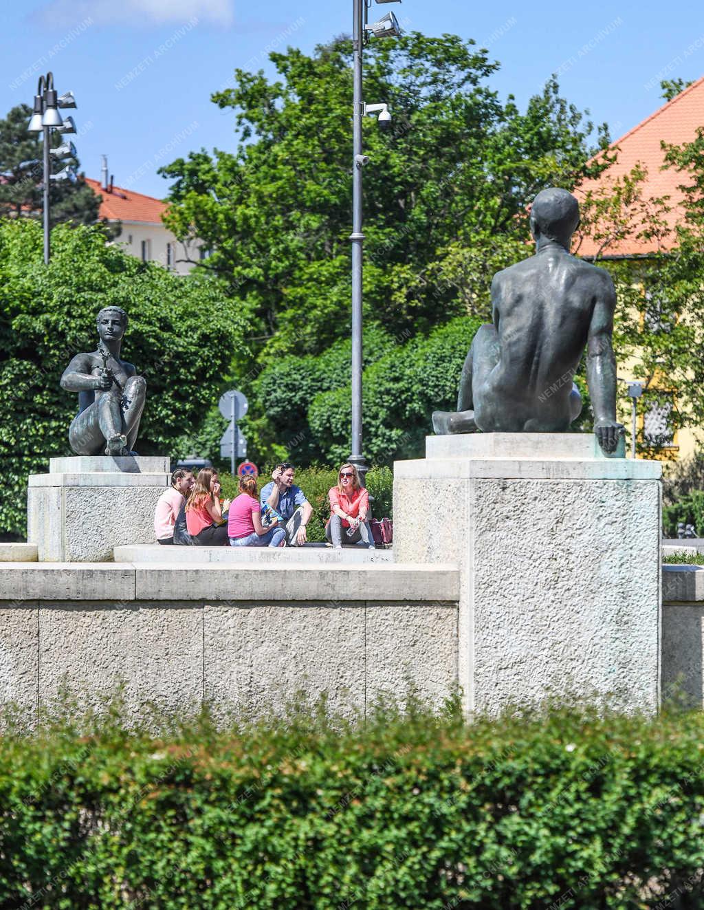 Városkép - Debrecen - Az egyetem francia parkja 