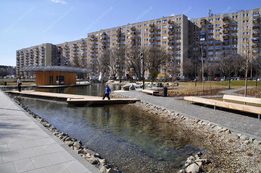 Településfejlesztés - Budapest - Új közpark a Vizafogónál