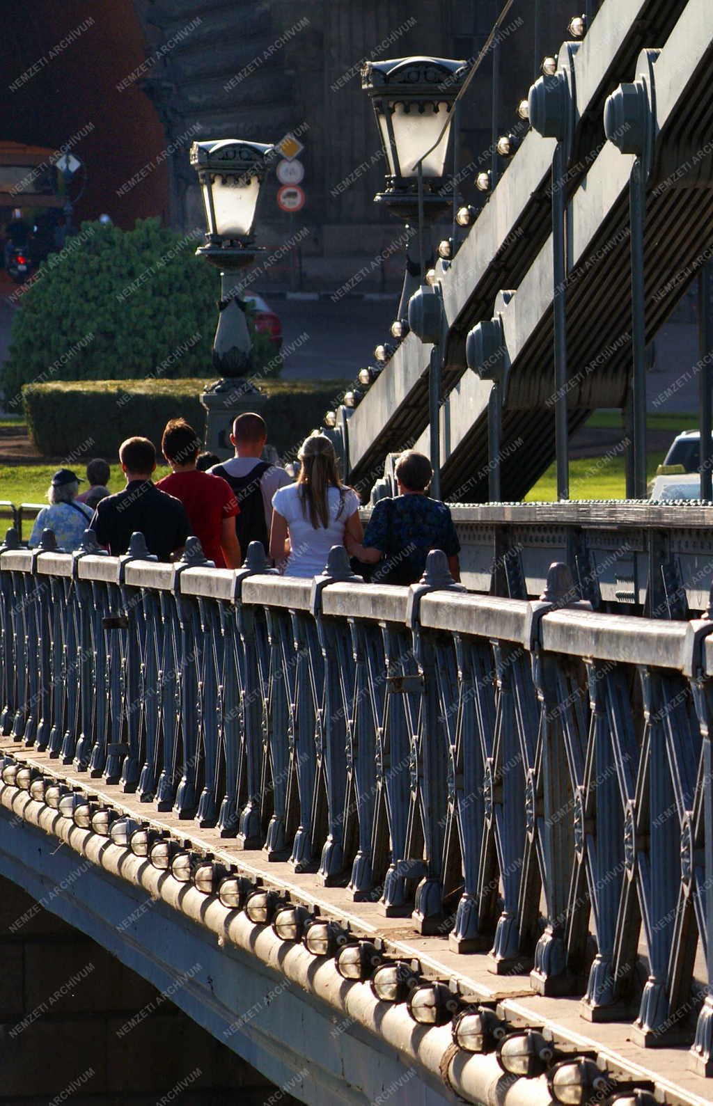 Budapest -  A Széchenyi Lánchíd részlete