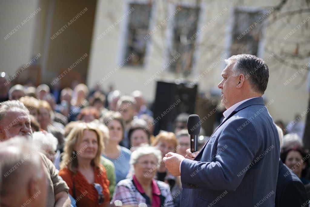 Választás 2022 - Orbán Viktor Békéscsabán 