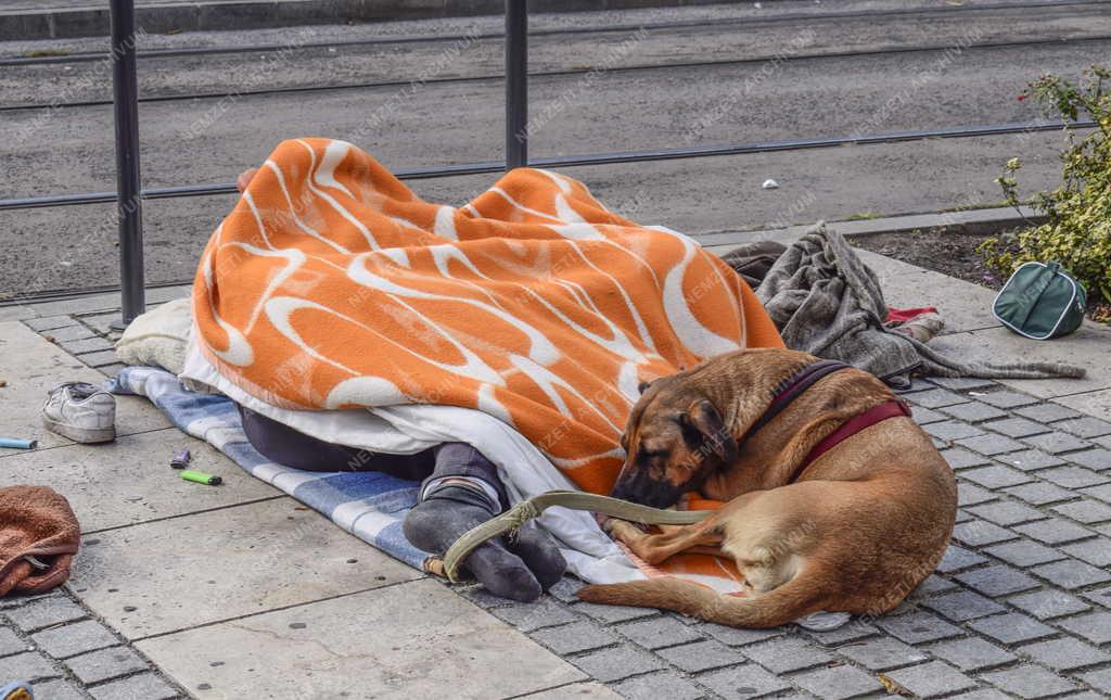 Városkép - Budapest - Hajléktalanok