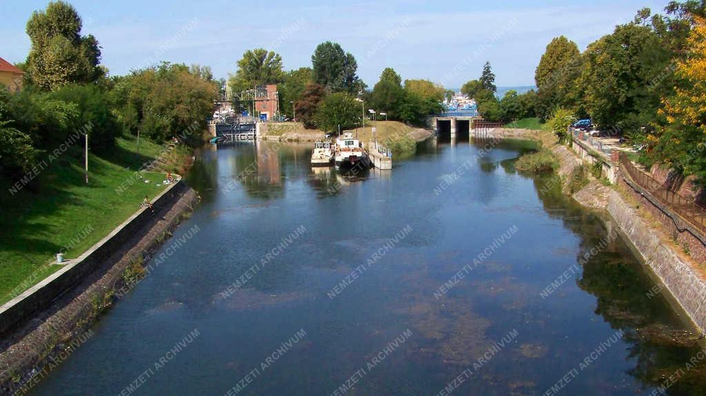 Városkép - Siófok - A Sió zsilipje a Balatonnál