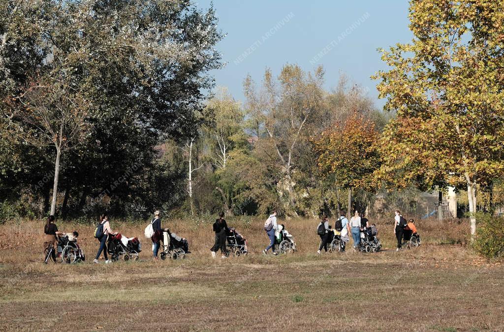 Turizmus - Nagymaros - Kerekesszékes fiatalok