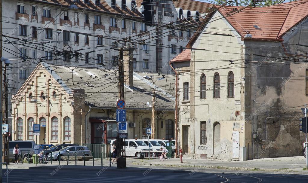 Közlekedés - Budapest - Baross kocsiszín