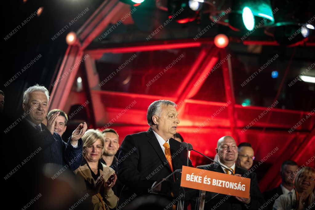 Választás 2022 - A Fidesz-KDNP eredményváró rendezvénye - Orbán Viktor beszéde 