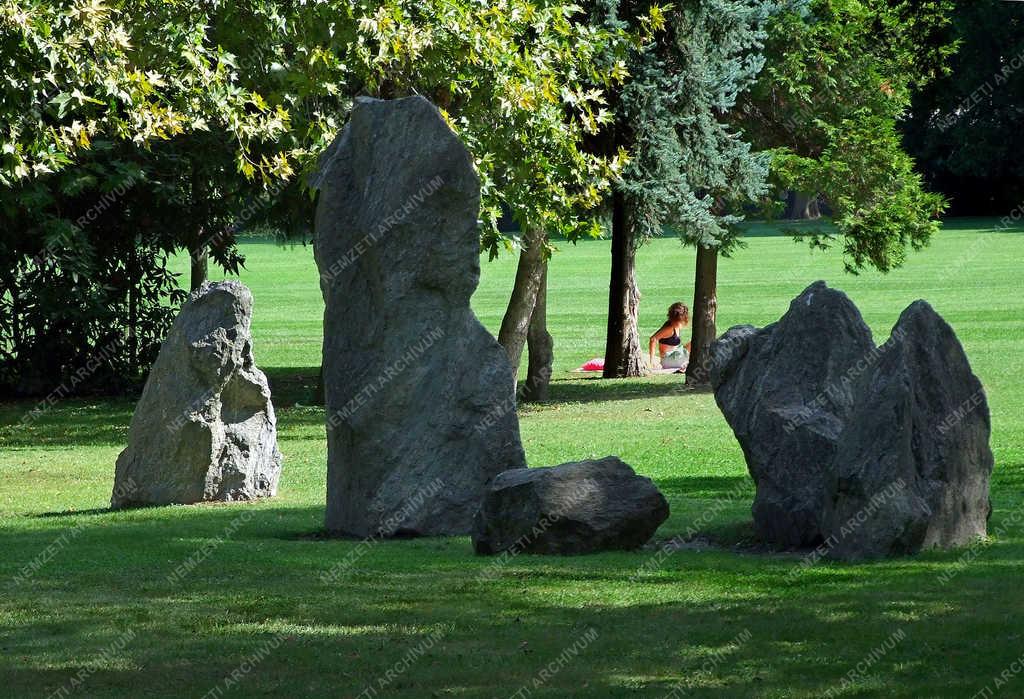 Tájkép - Budapest - Margitszigeti parkrészlet