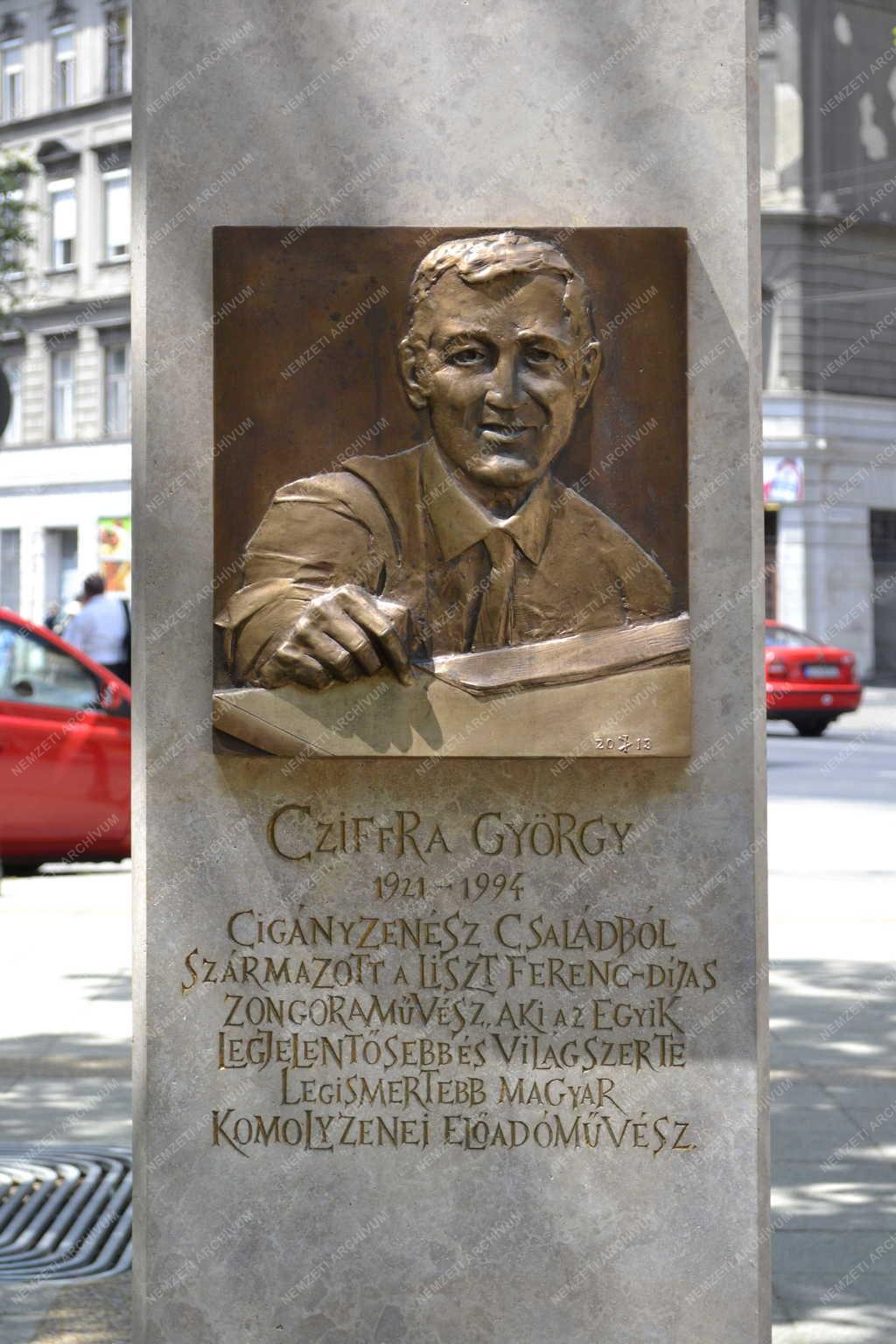 Műalkotás - Budapest - Cziffra György domborműve