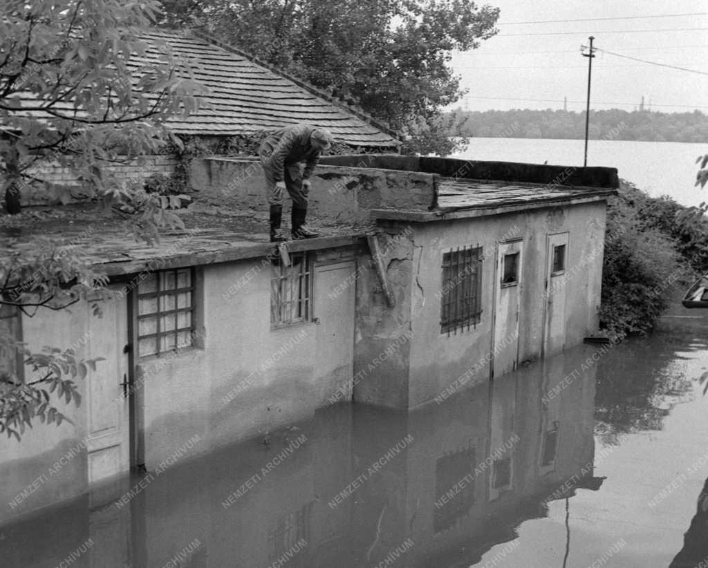 Katasztrófavédelem - Árvíz Budapestnél