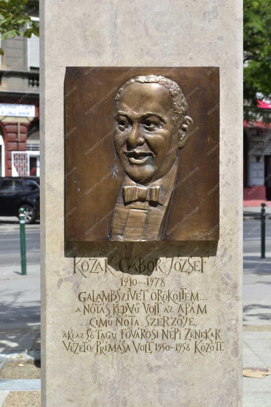 Műalkotás - Budapest - Kozák Gábor József domborműve