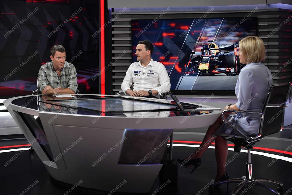 Sajtó - Televízió - Wéber Gábor és Michelisz Norbert Forma-1 szakkommentátorok