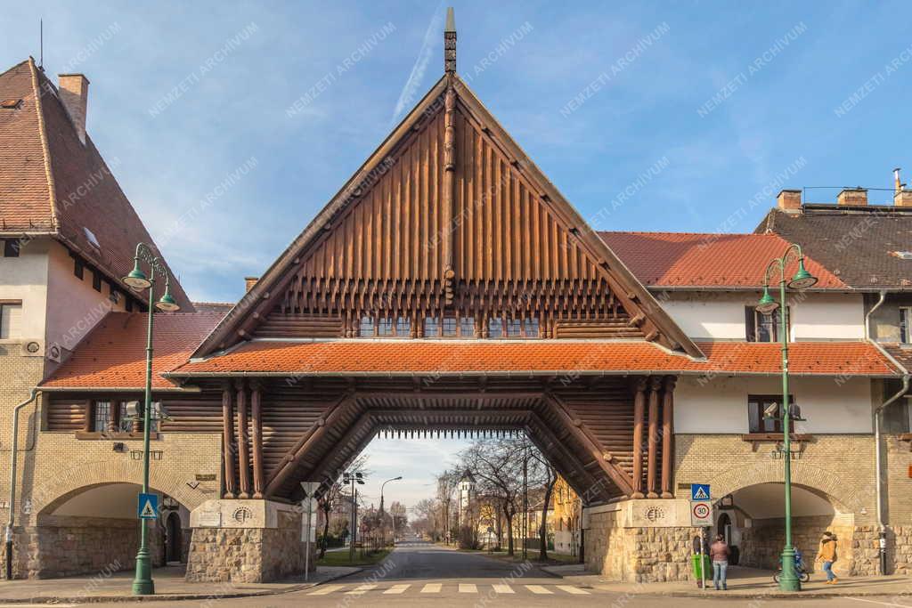 Városkép - Budapest - A Zrumeczky-kapu a Wekerletelepen