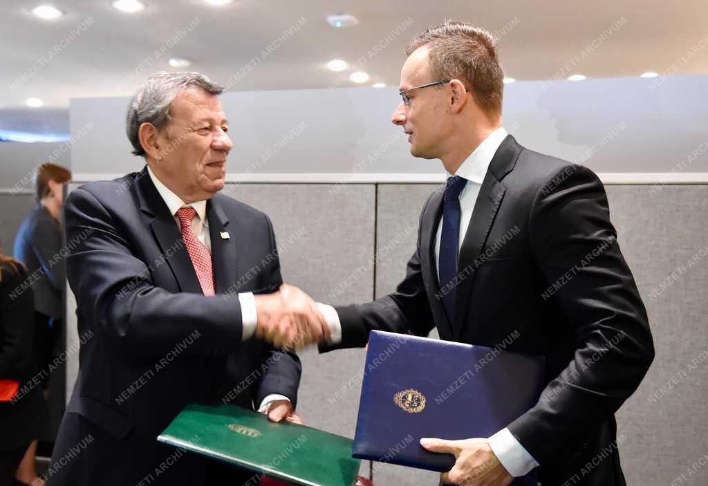 Szijjártó Péter New Yorkban 