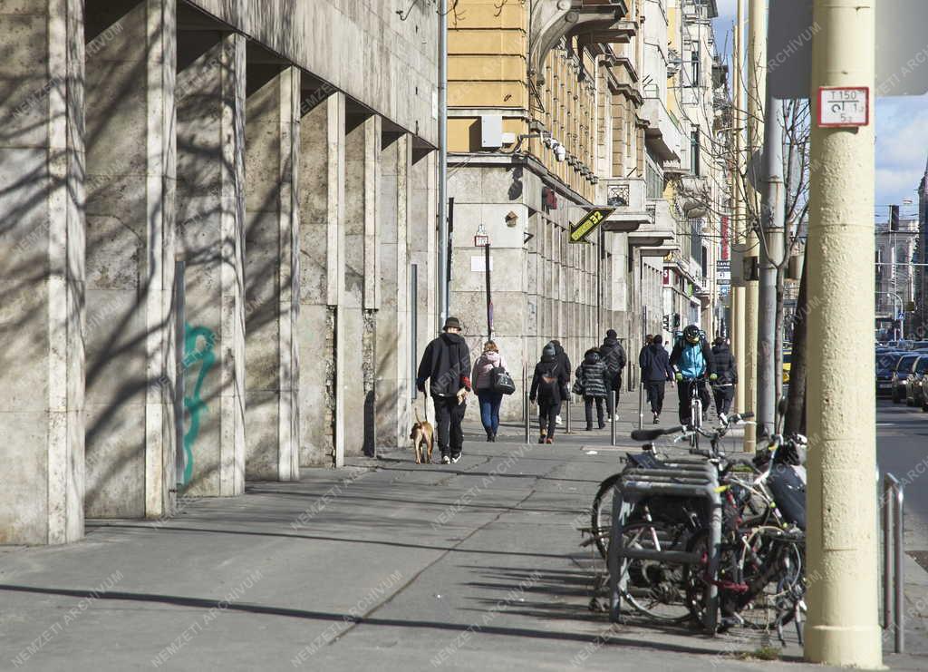 Városkép - Budapest - Rákóczi úti árkádsor