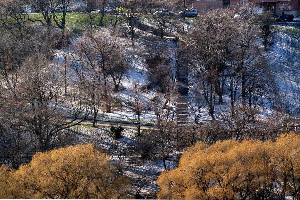 Városkép - Budapest - A tabáni közpark részlete 