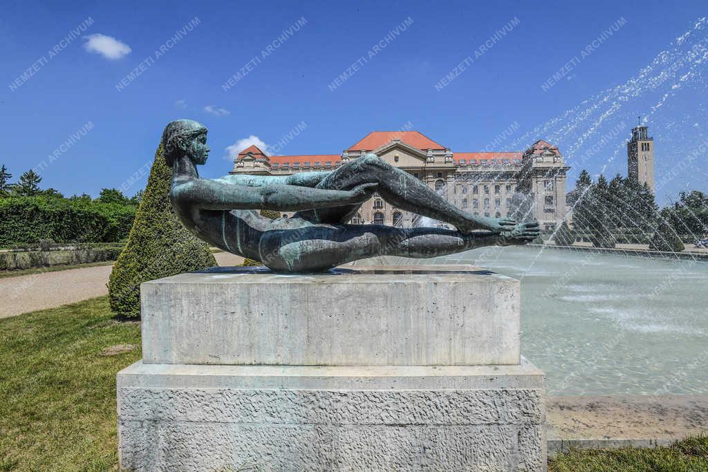 Városkép - Debrecen - Az egyetem francia parkja 