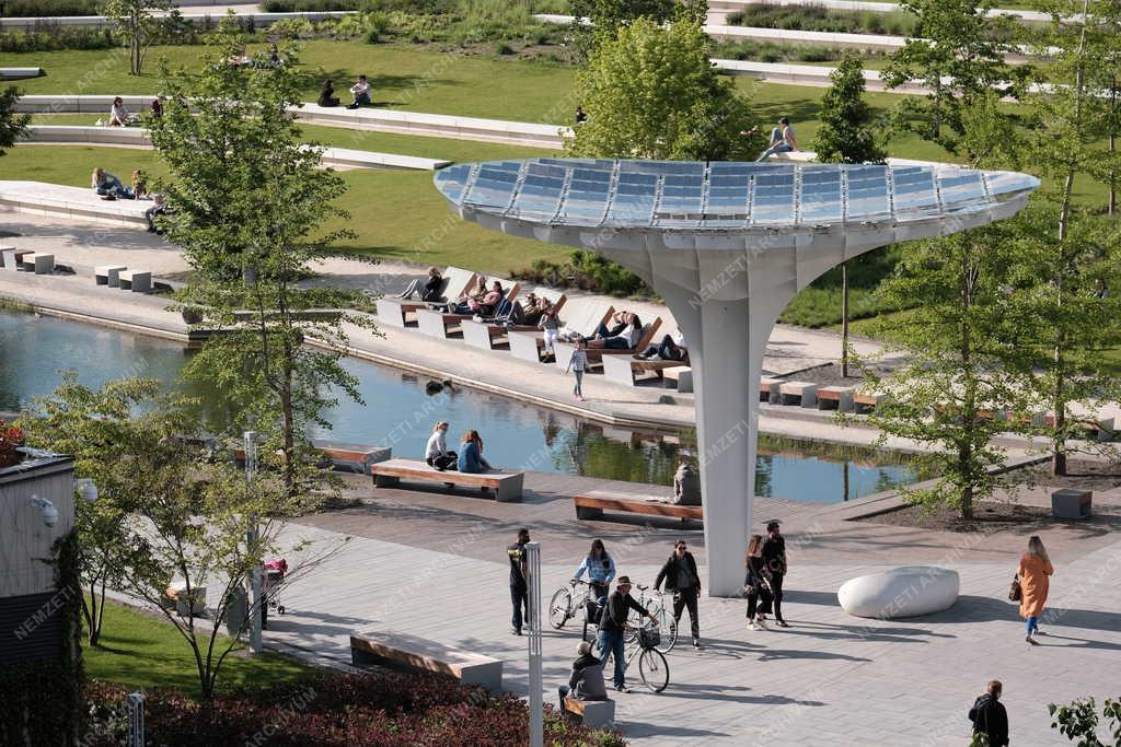 Városkép - Budapest - Millenáris Széllkapu Park