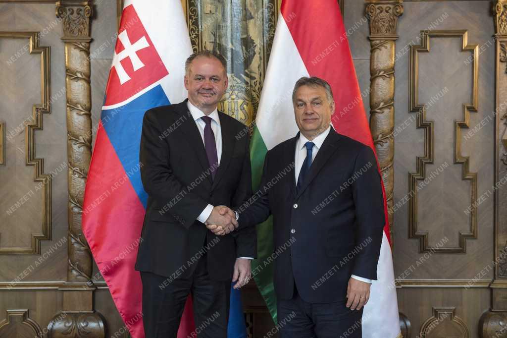 Orbán Viktor és Andrej Kiska találkozója