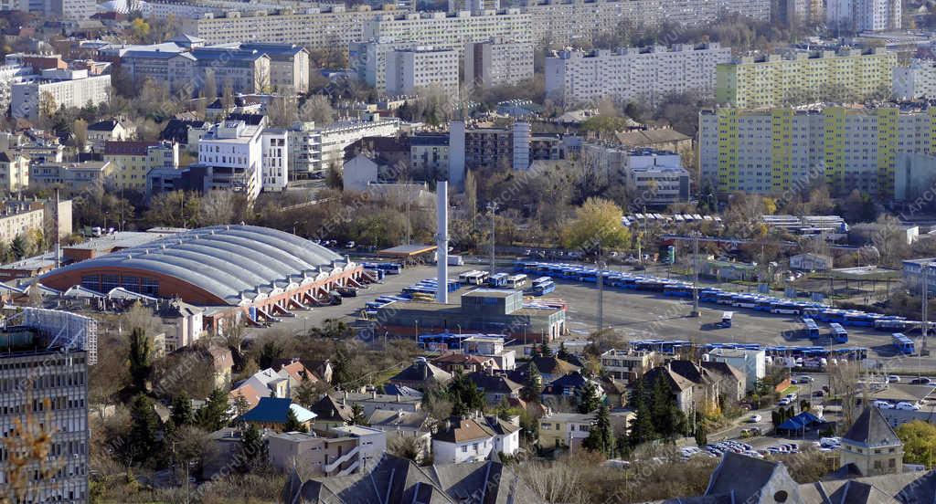 Városkép - Budapest - A BKK kelenföldi autóbusz garázsa