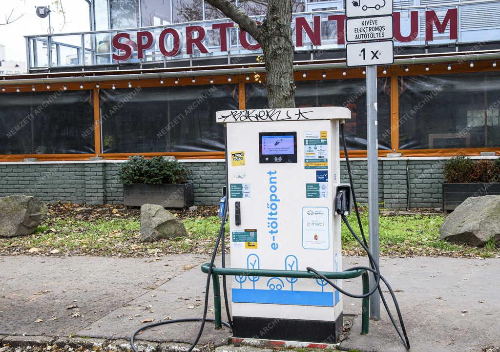 Energia - E-töltőpont a fővárosban