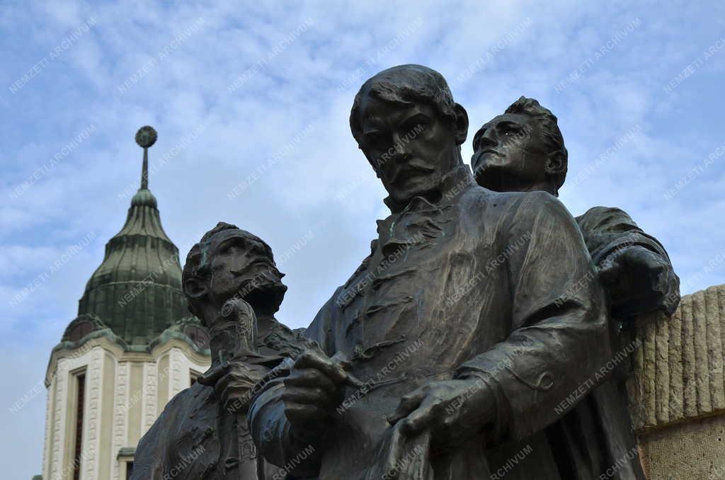 Műalkotás - Debrecen - A Kossuth emlékmű mellékalakjai