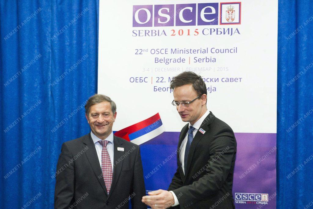 Szijjártó Péter az EBESZ Miniszteri Tanácsának konferenciáján Belgrádban