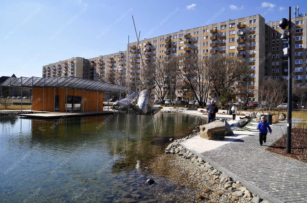 Településfejlesztés - Budapest - Új közpark a Vizafogónál