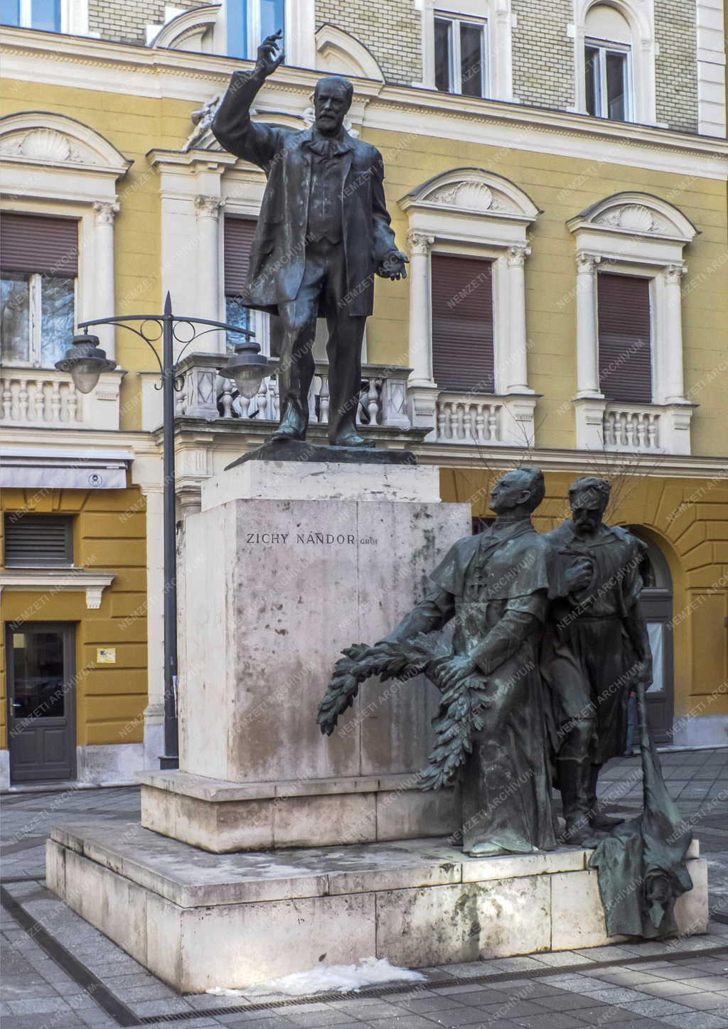 Városkép - Budapest - Zichy Nándor szobra