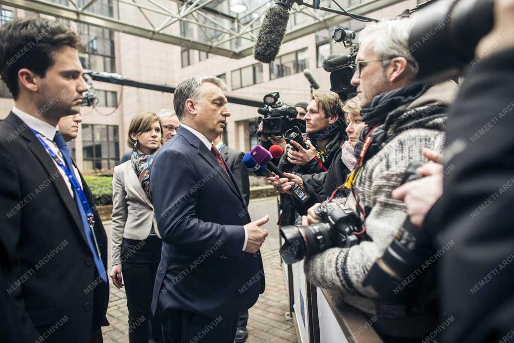 Orbán Viktor a brüsszeli EU-török csúcson