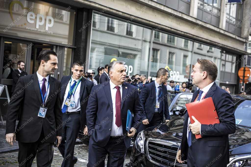 Orbán Viktor az EPP brüsszeli csúcstalálkozóján 