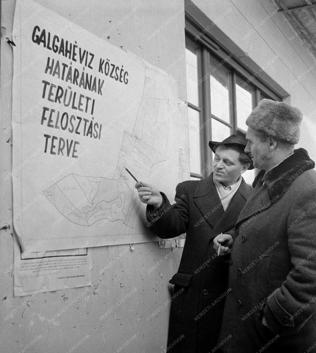 Mezőgazdaság - Galgahévíz termelőszövetkezeti község lett