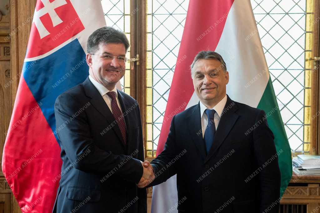 Orbán Viktor kormányfő fogadta Miroslav Lajcák szlovák miniszterelnök-helyettest