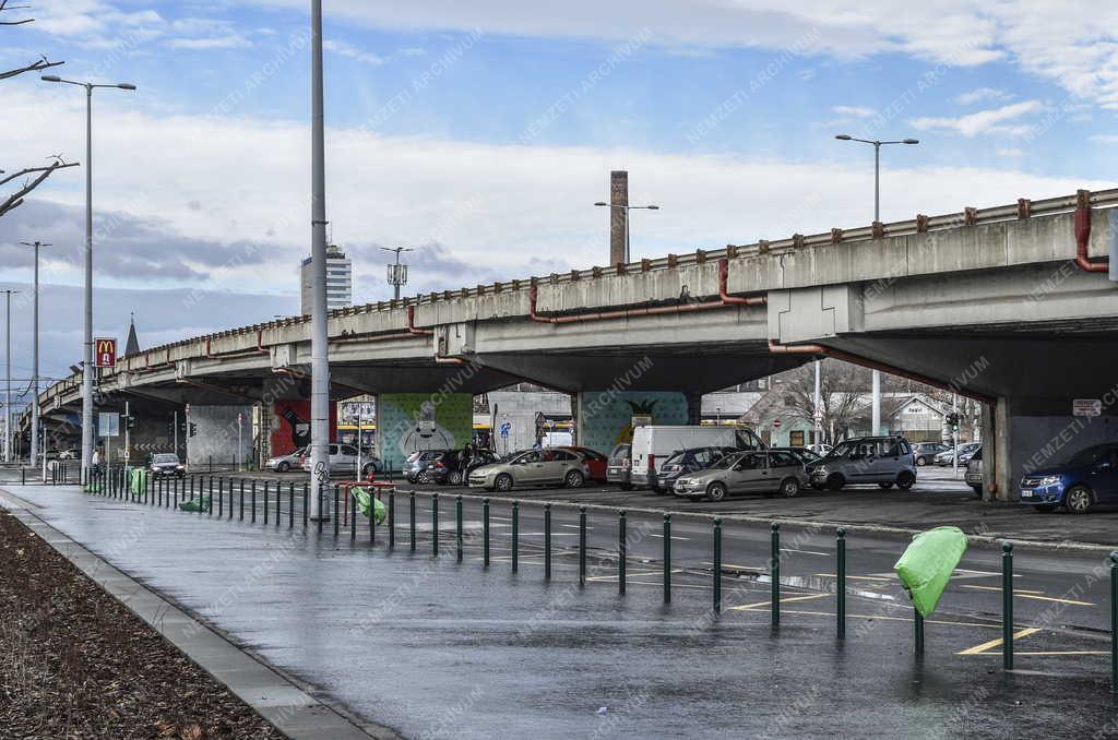 Városkép - Közlekedés - Budapest - Népligeti felüljáró