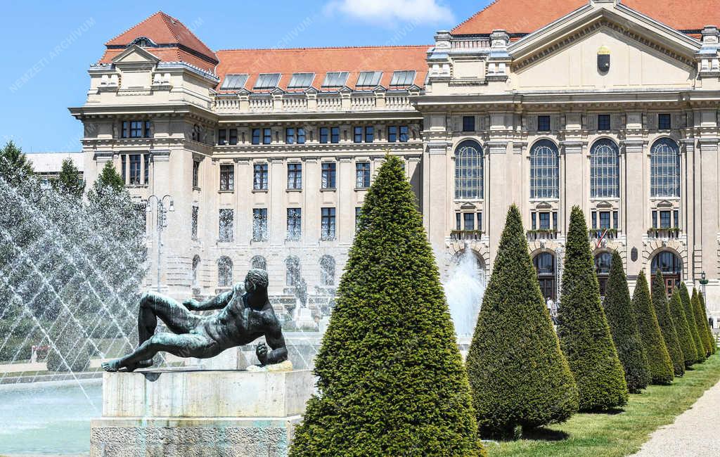 Városkép - Debrecen - Az egyetem francia parkja 