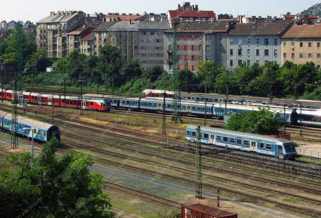 Közlekedés - Budapest - A Déli pályaudvar rendezőtere