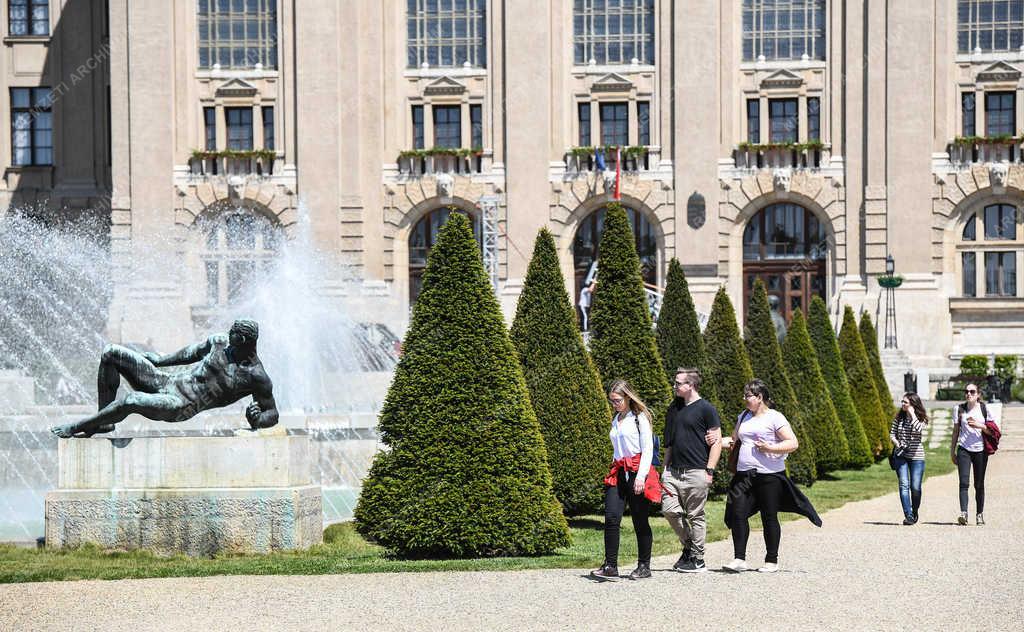 Városkép - Debrecen - Az egyetem francia parkja 