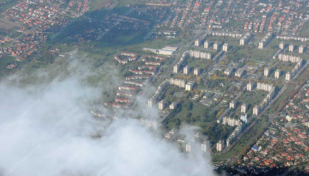 Városkép - Debrecen - Felhők Debrecen felett