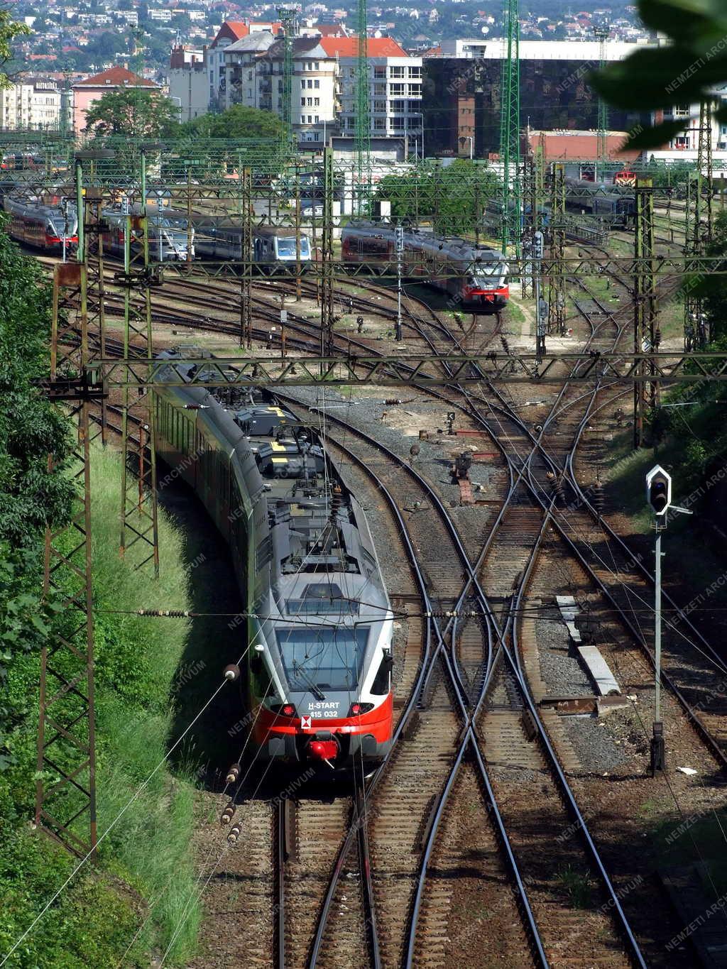 Közlekedés - Budapest - A Déli pályaudvar rendezőtere