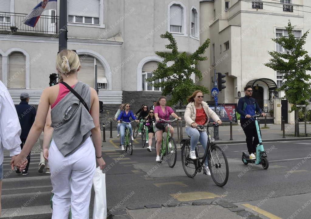 Turizmus - Budapest - Kerékpáros közlekedés