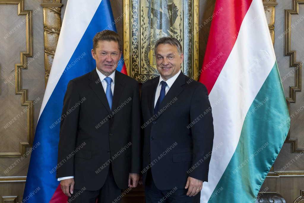 Orbán Viktor miniszterelnök tárgyalt a Gazprom vezérigazgatójával