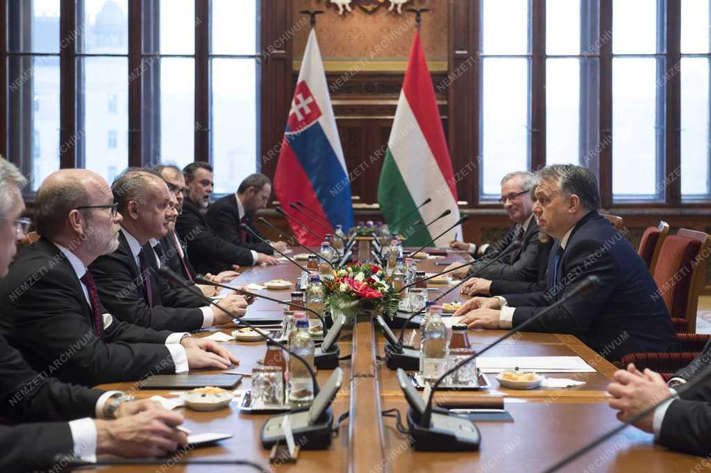 Orbán Viktor és Andrej Kiska találkozója