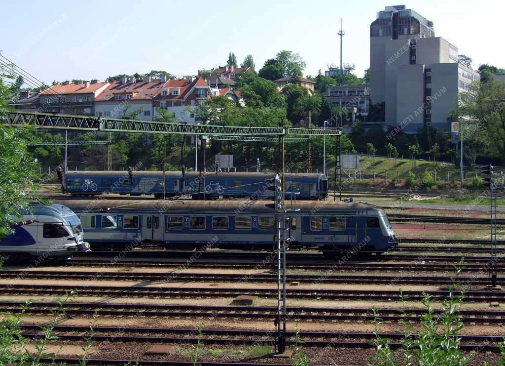 Közlekedés - Budapest - A Déli pályaudvar rendezőtere