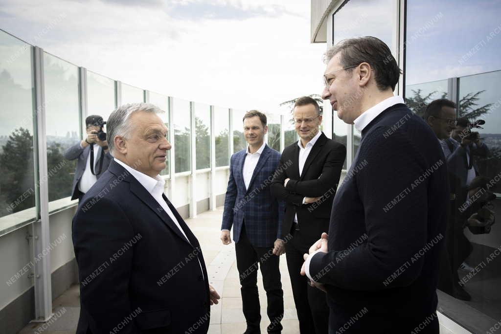 Orbán Viktor munkalátogatáson Szerbiában