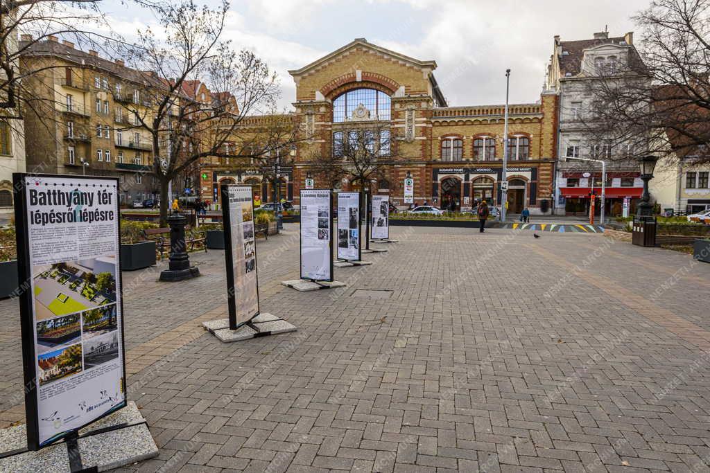 Városkép - Budapest - Batthyány tér történetét bemutató kiállítás